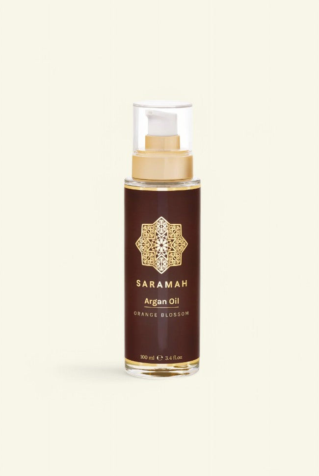 Voor een zelfmassage van het gelaat ☽ Pure arganolie met oranjebloesem